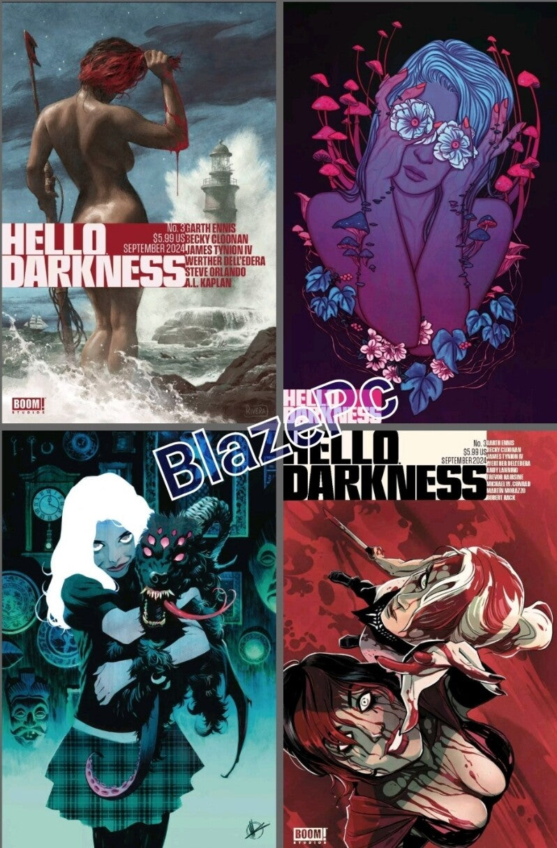Hello Darkness #3 Cover A B C D Variant Set Option Boom! Studios 2024 NM