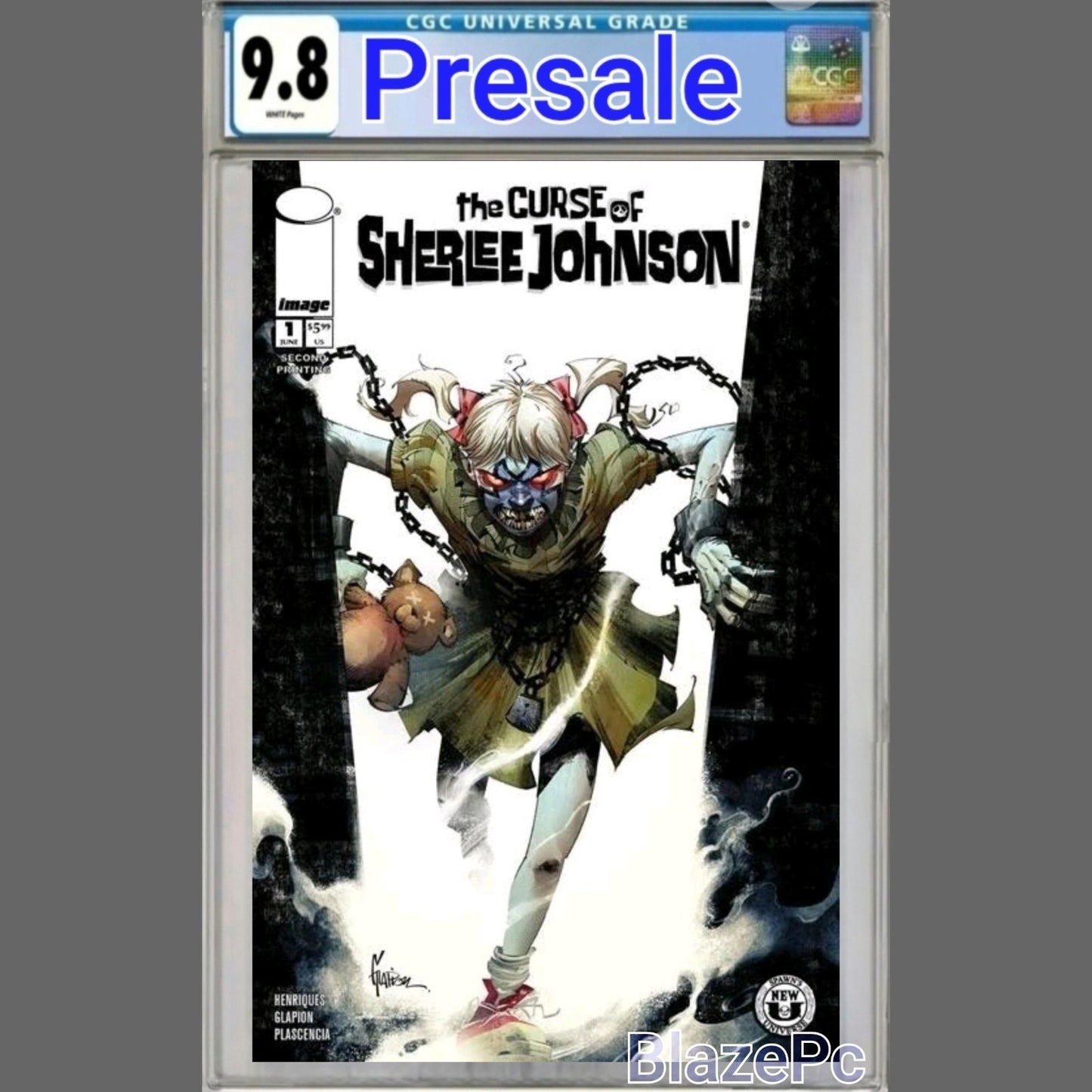Spawn The Curse of Sherlee Johnson #1 CGC 9.8 2nd Print Glapion Variant PRESALE