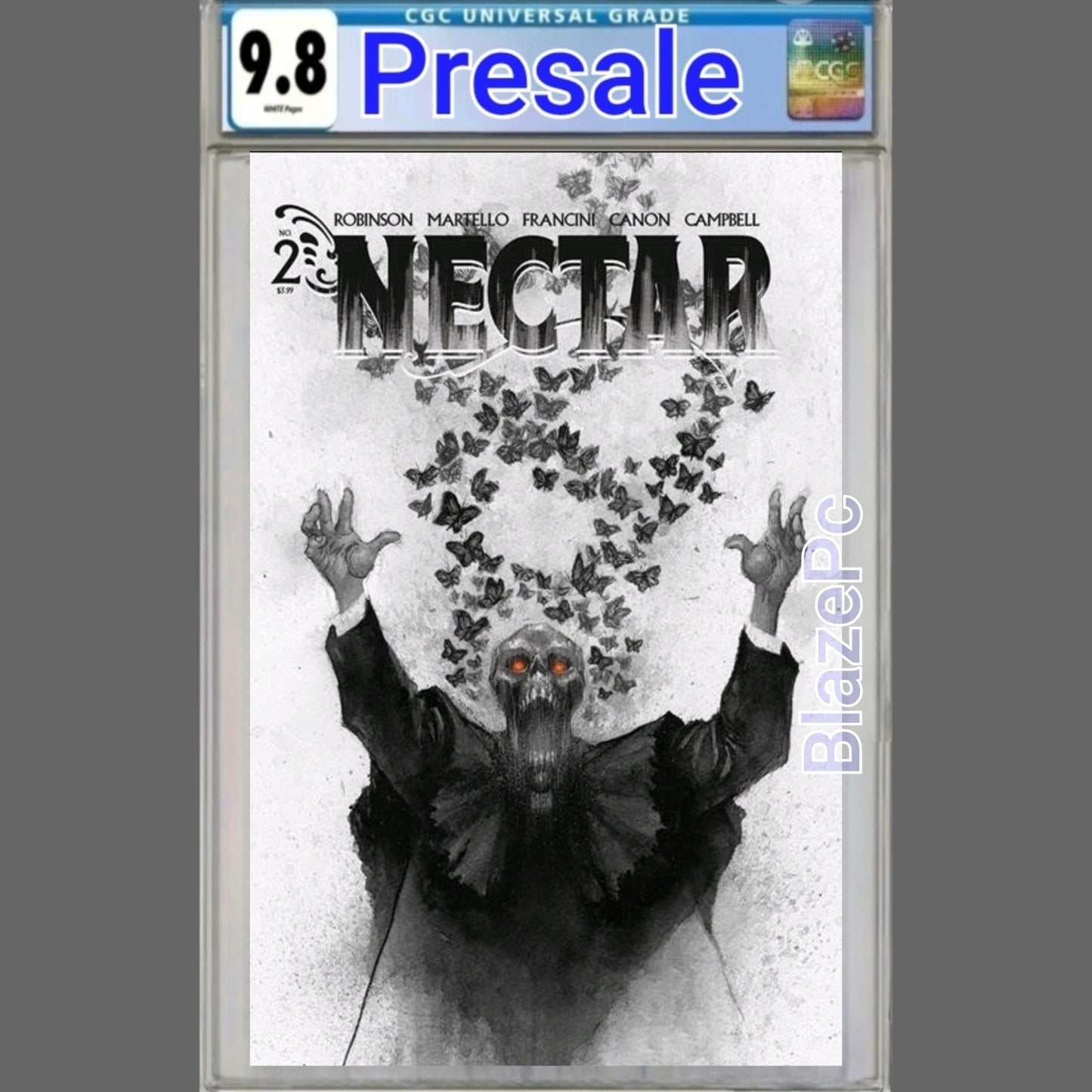 Nectar #2 CGC 9.8 1:30 Jonathan Wayshak B&W Variant Vault Comics 2026 PRESALE