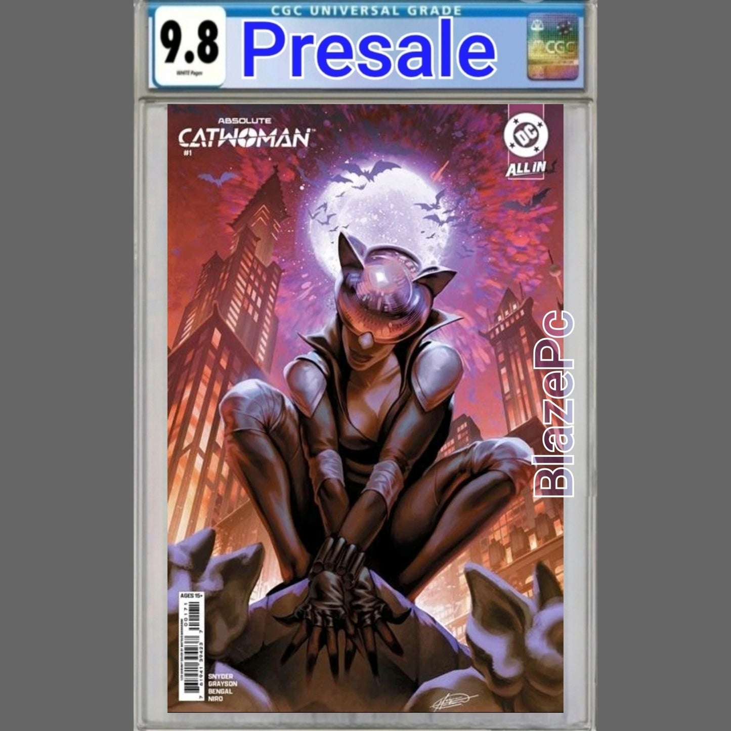 Absolute Catwoman #1 CGC 9.8 1:25 Cover H Manhanini Variant DC 2026 PRESALE