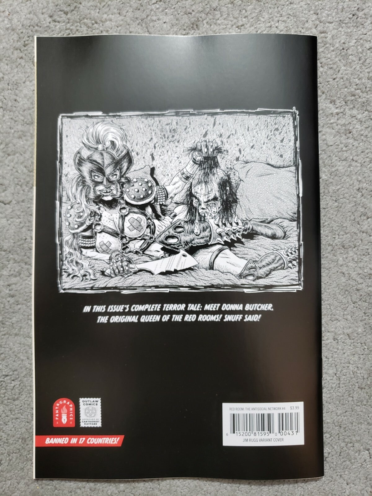 Red Room #4 1:10 Rugg Incentive Variant 2021 Piskor Spawn Homage NM lots of pics