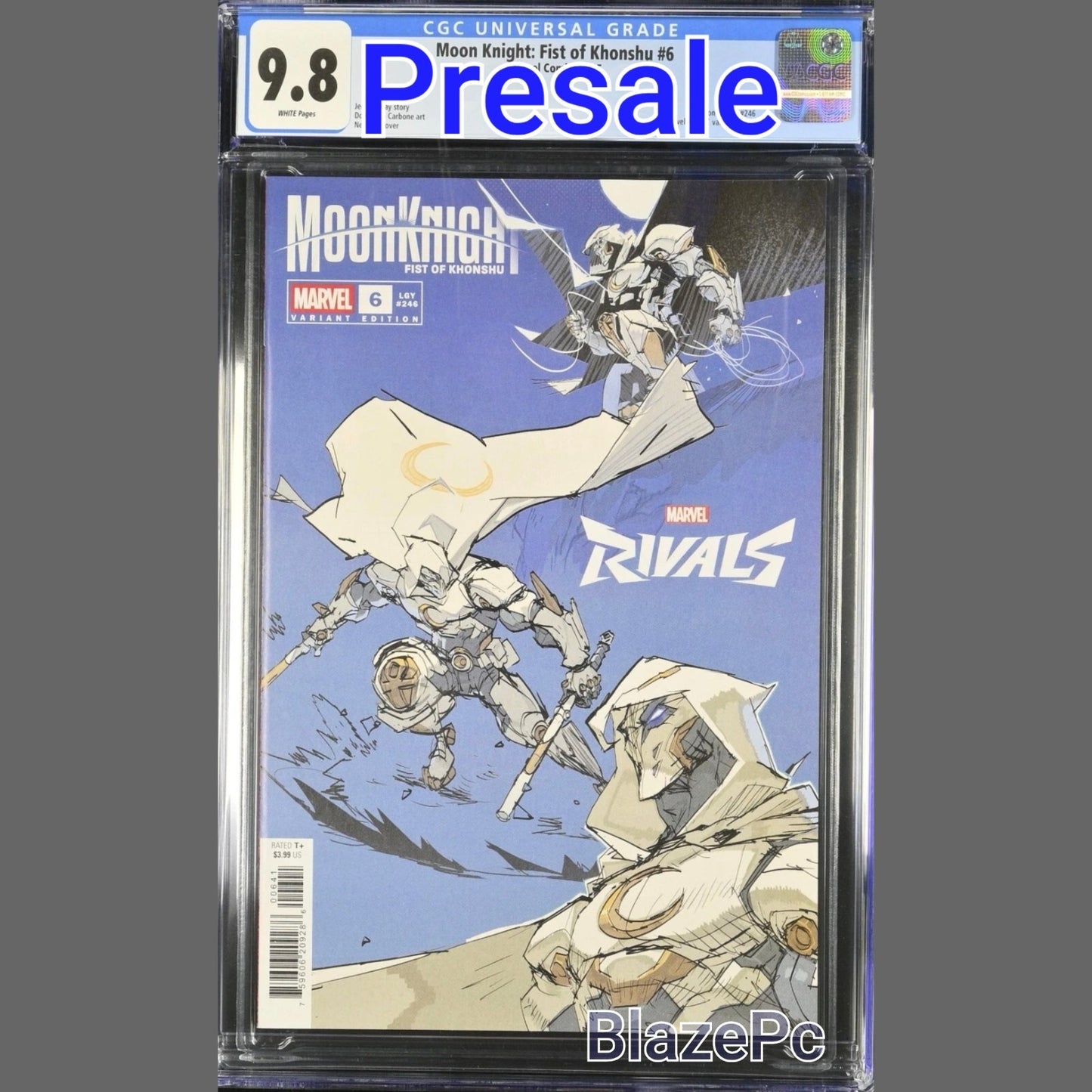 Moon Knight Fist of Khonshu #6 CGC 9.8 Netease Marvel Rivals Variant PRESALE