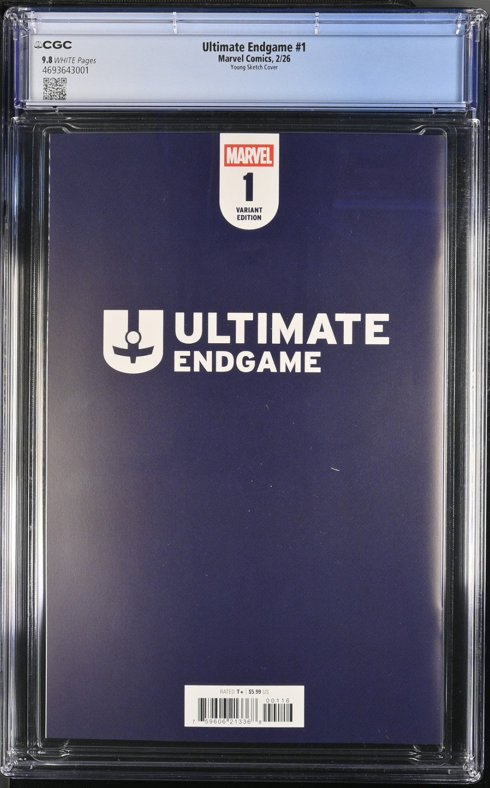 Ultimate Endgame #1 CGC 9.8 1:100 Skottie Young Sketch VIRGIN Variant Marvel