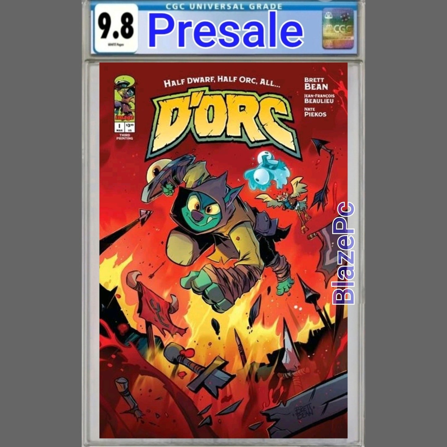 Dorc #1 CGC 9.8 3rd Print Brett Bean Cover A Variant Image Comics 2026 Presale