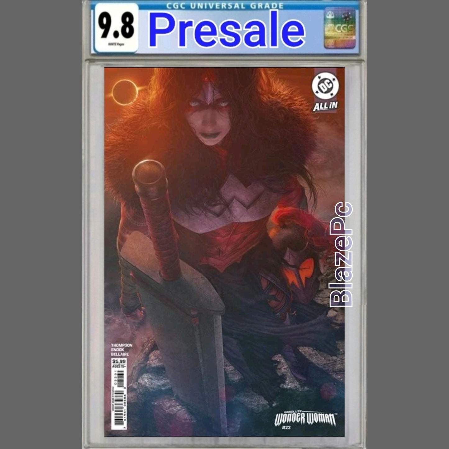 Absolute Wonder Woman #22 CGC 9.8 Rahzzah Cover C Variant DC Comics 2026 PRESALE