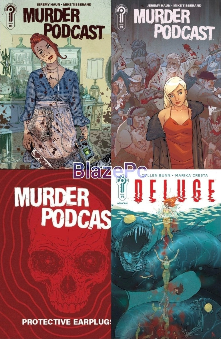 Murder Podcast #1 Cover A B Variant Set 1:5 Options Ignition Press Presale 9/10