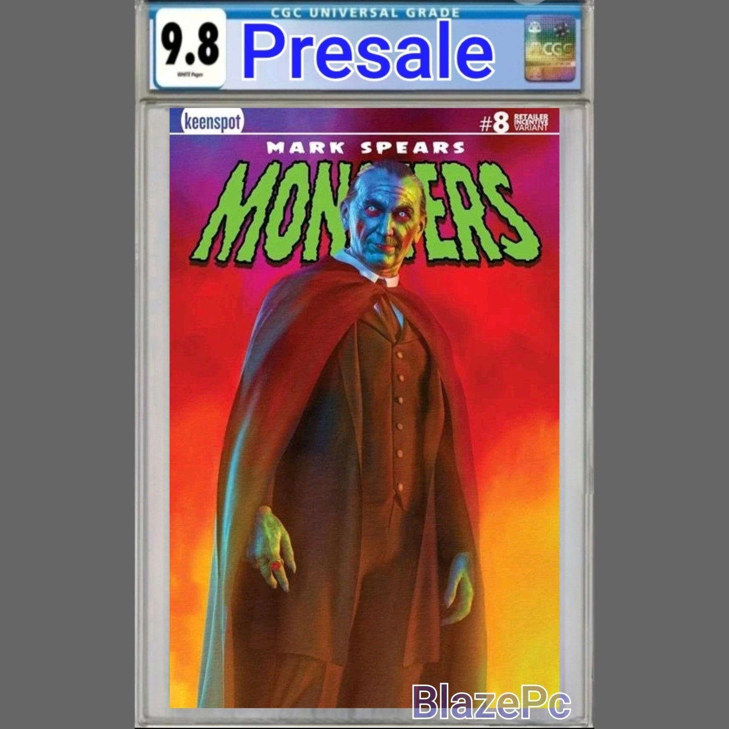 Mark Spears Monsters #8 CGC 9.8 1:250 Holofoil Blind Bag Variant PRESALE