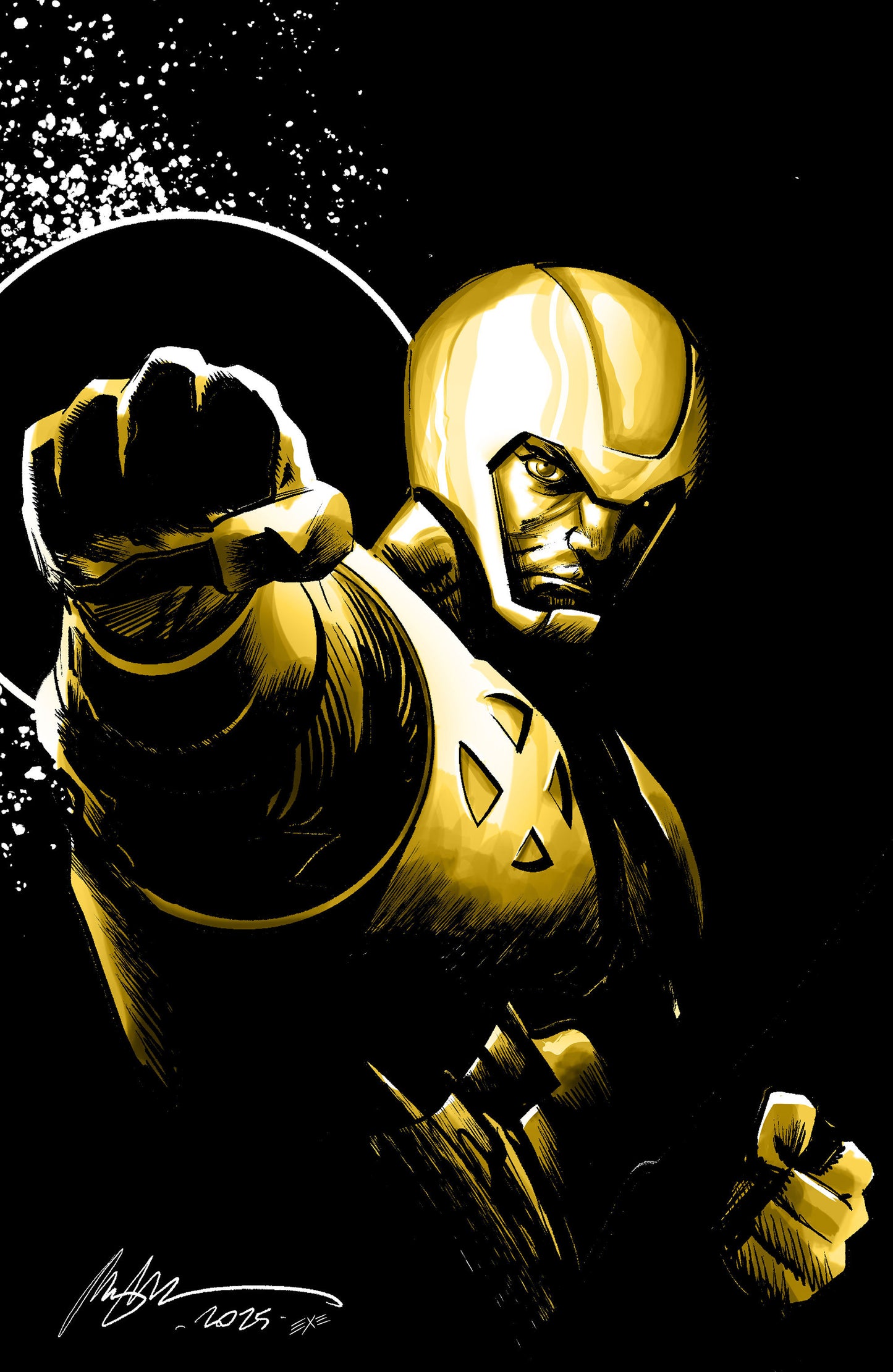 X-O Manowar: Black, White & Gold #2 Variant C (Albuquerque Full Art)