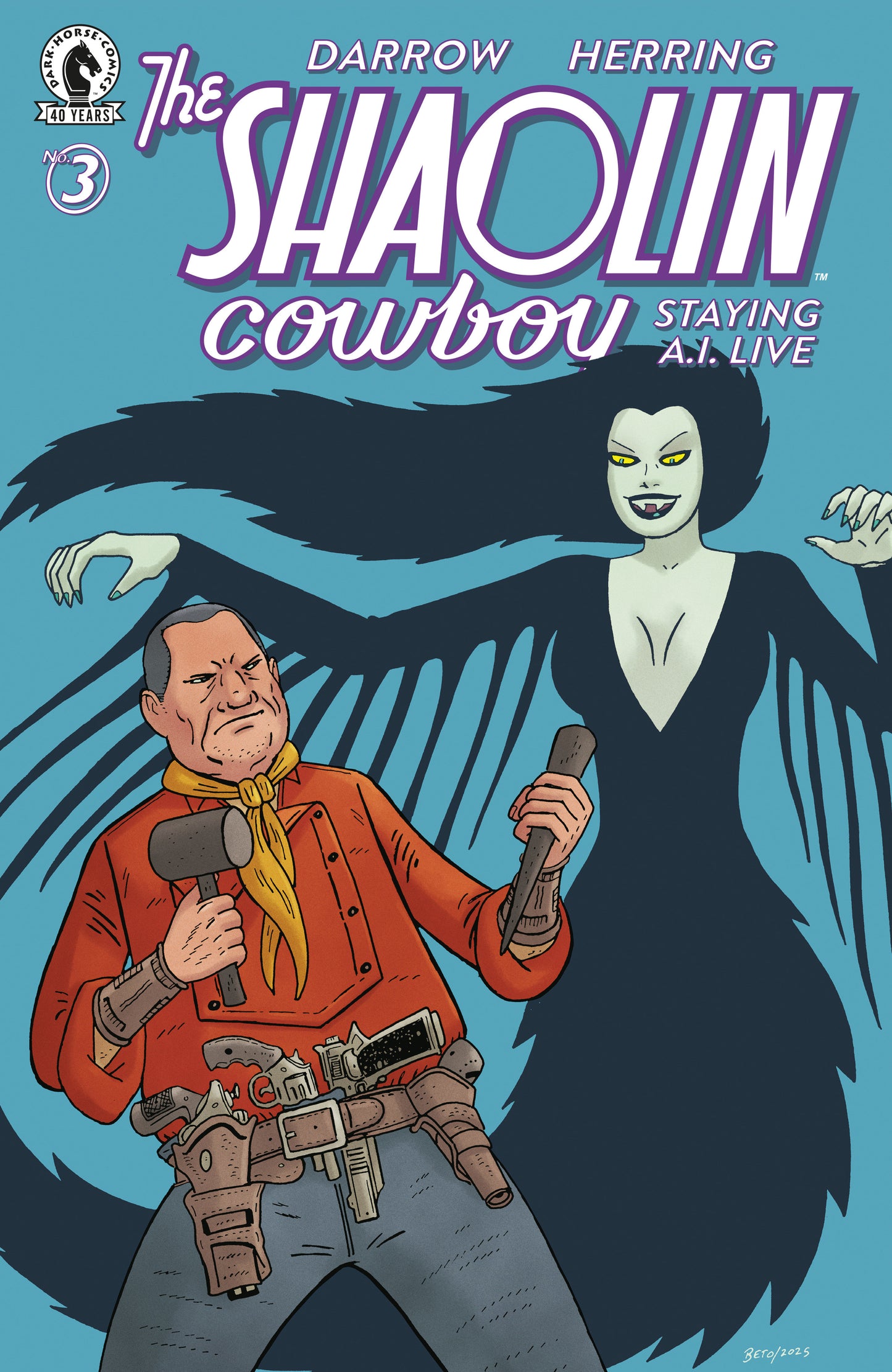 Shaolin Cowboy: Staying A.I.Live #3 (CVR C) (Gilbert Hernandez)