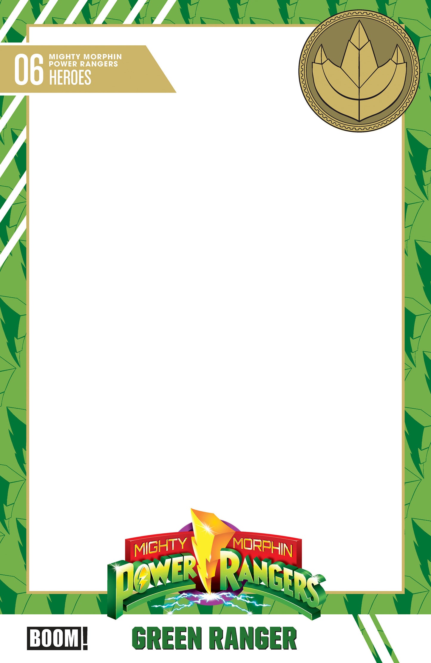 Mighty Morphin Power Rangers (2026) #6 D Trading Card Blank Sketch Variant