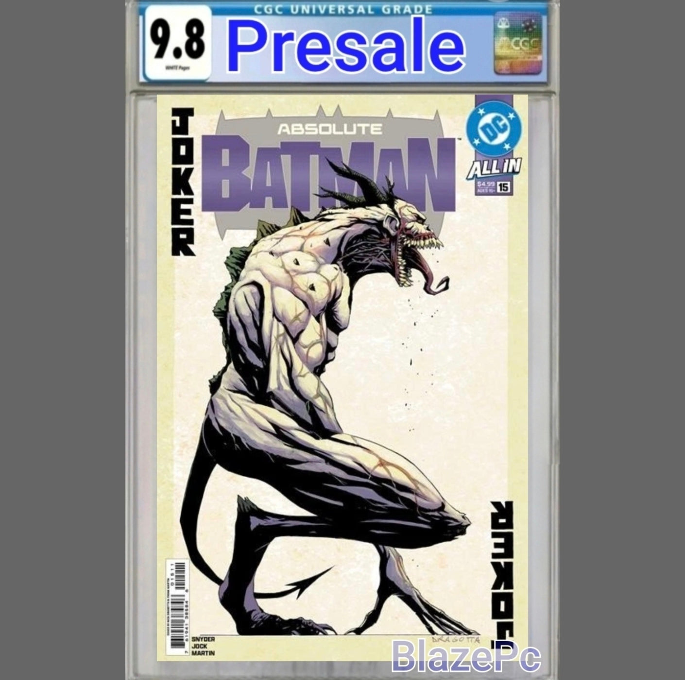 Absolute Batman #15 CGC 9.8 1st Print Cover A Nick Dragotta Joker DC PRESALE