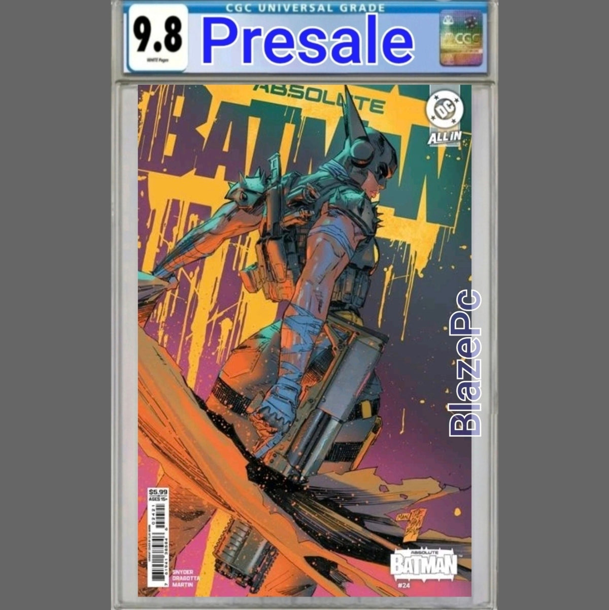 Absolute Batman #24 CGC 9.8 Cover B Clay Mann Variant DC 9/23/2026 PRESALE
