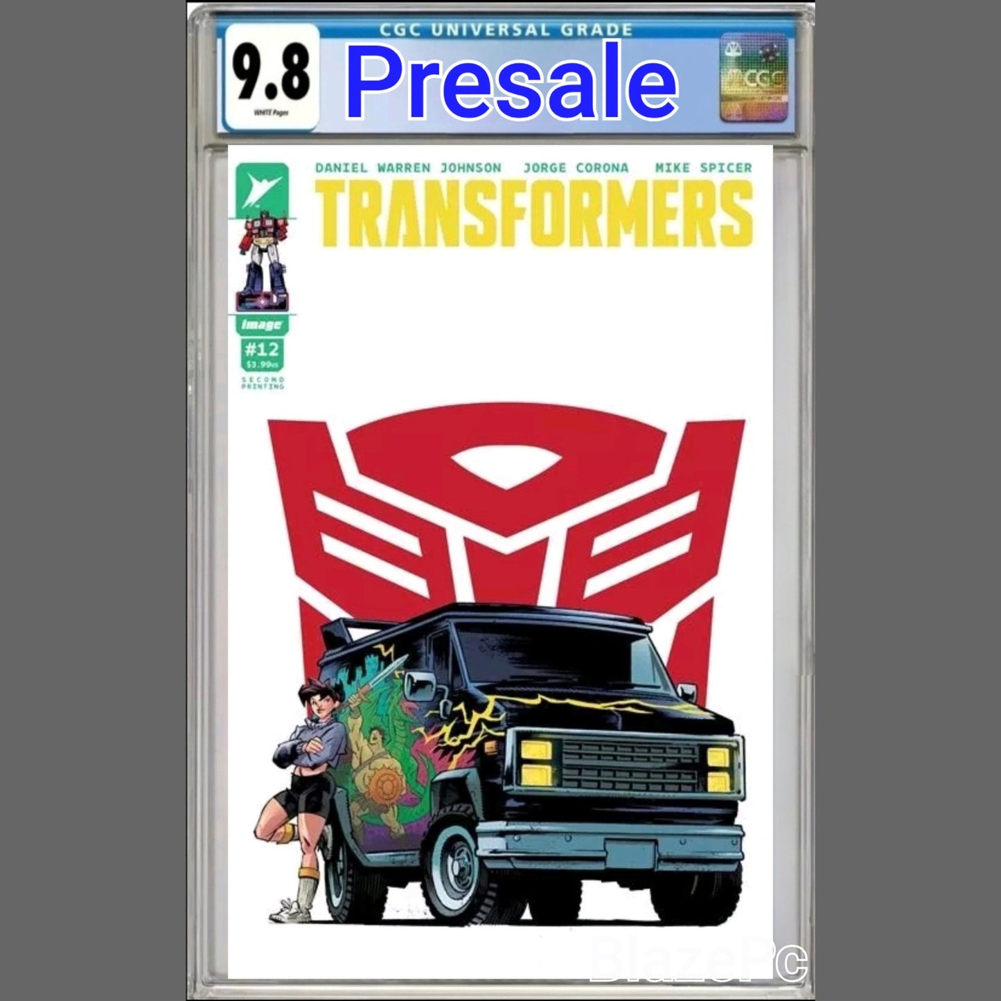 Transformers #12 CGC 9.8 2nd Print Cover B Howard Autobot Variant 2025 PRESALE