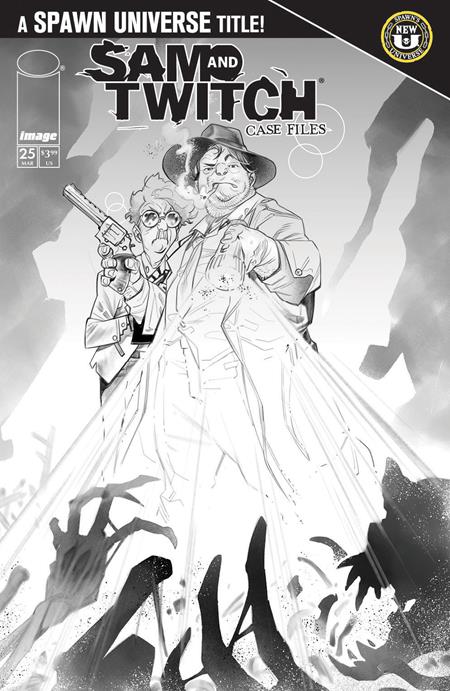 SPAWN SAM AND TWITCH CASE FILES #25 CVR B IG GUARA B&W VAR - grayskullhobbies.com