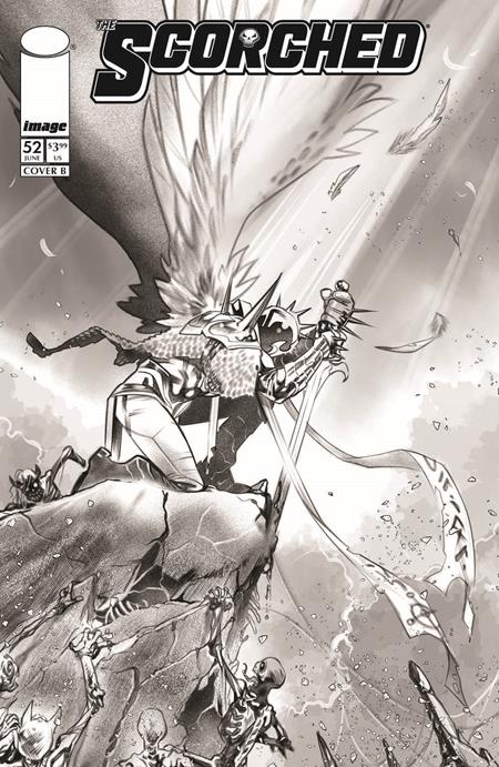 SPAWN SCORCHED #52 CVR B IG GUARA B&W VAR - grayskullhobbies.com