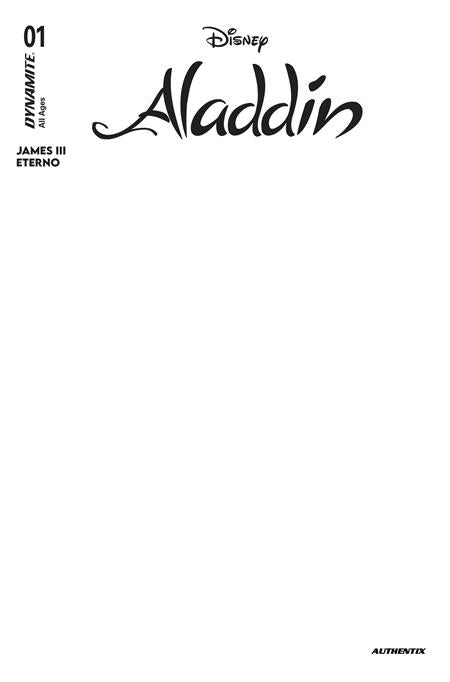 ALADDIN #1 CVR E BLANK AUTHENTIX VAR - grayskullhobbies.com