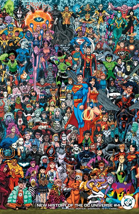NEW HISTORY OF THE DC UNIVERSE #4 (OF 4) CVR D SCOTT KOBLISH LEGACY WRAPAROUND CARD STOCK VAR