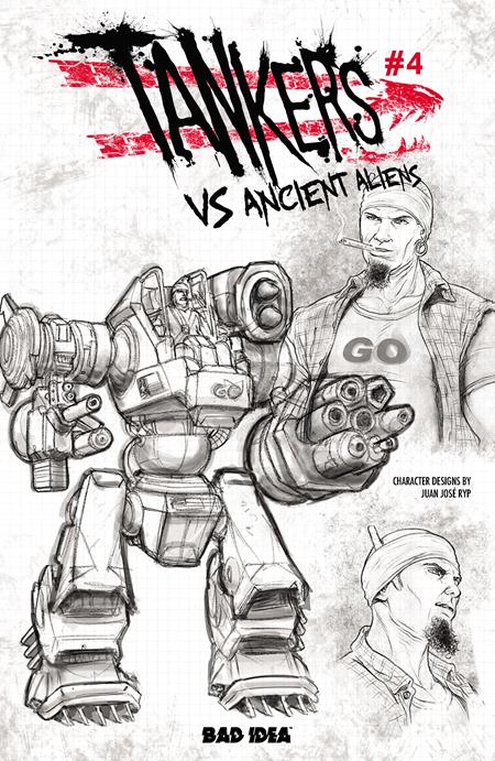 TANKERS VS ANCIENT ALIENS #4 (OF 5) CVR C JUAN JOSE RYP DESIGN VAR