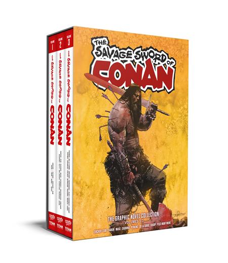 SAVAGE SWORD OF CONAN HC VOL 01-03 SLIPCASE SET DIRECT MARKET EDITION GERARDO ZAFFINO CVR (MR) - grayskullhobbies.com