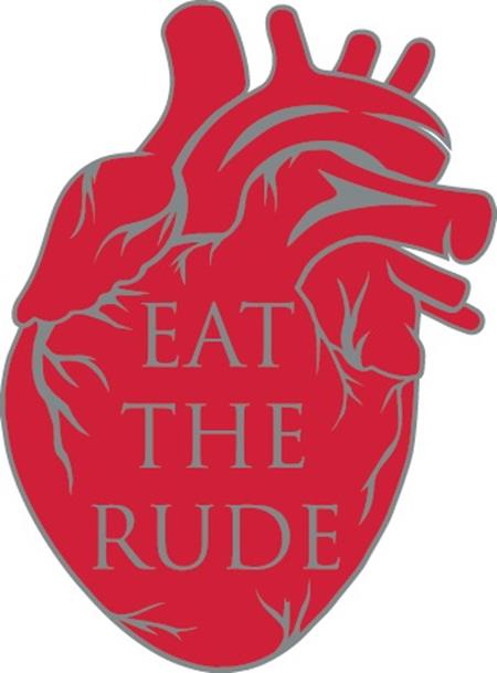 HANNIBAL EAT THE RUDE HEART ENAMEL PIN BADGE