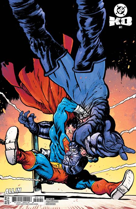 DC K.O. #1 (OF 4) CVR C DANIEL WARREN JOHNSON CARD STOCK VAR