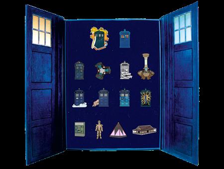 DOCTOR WHO TARDIS ENAMEL PIN BADGE SET III SDCC EXCLUSIVE