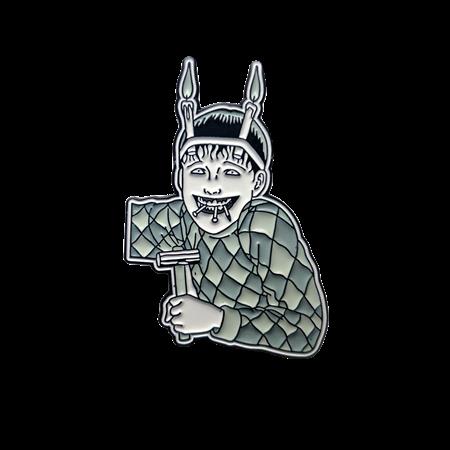 JUNJI ITO SOUICHIS CONVENIENT CURSE B&W LUNAR EXCLUSIVE ENAMEL PIN BADGE