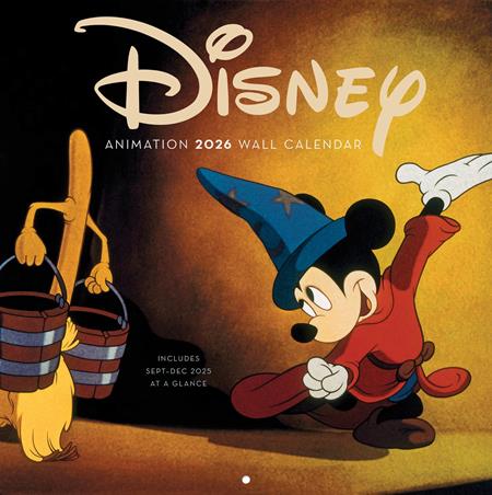 DISNEY ANIMATION 2026 WALL CALENDAR Previously Offered thru Other Distributors