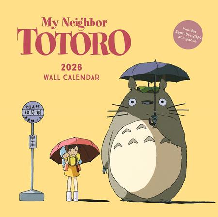 STUDIO GHIBLI MY NEIGHBOR TOTORO 2026 WALL CALENDAR Previously Offered thru Other Distributors