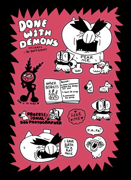 DONE WITH DEMONS STICKER SHEET