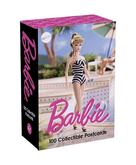 BARBIE POSTCARD BOX 100 COLLECTIBLE POSTCARDS