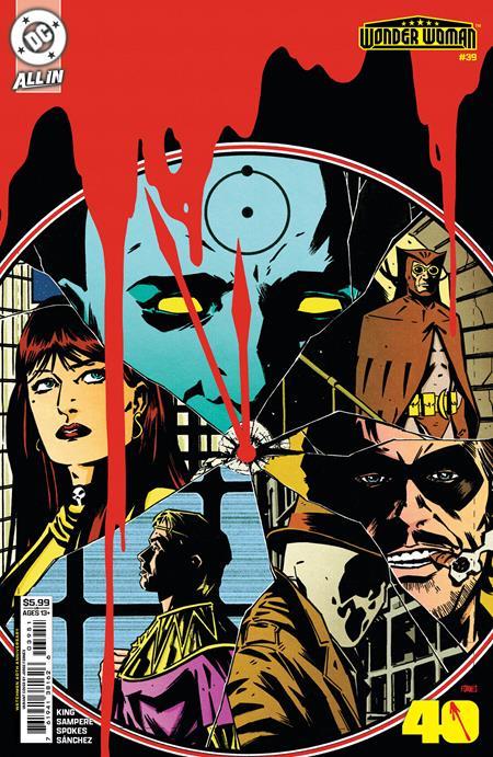 WONDER WOMAN #39 CVR E JORGE FORNES WATCHMEN 40TH ANNIVERSARY CARD STOCK VAR