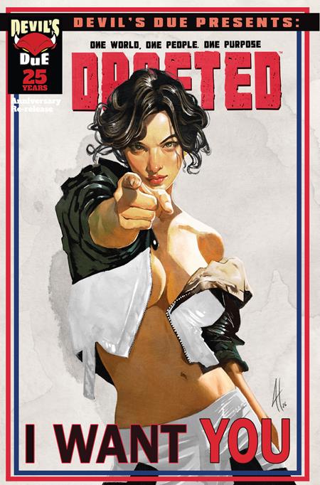 DEVILS DUE PRESENTS DRAFTED #1 (ONE SHOT) CVR B JOEL H HERRERA VAR