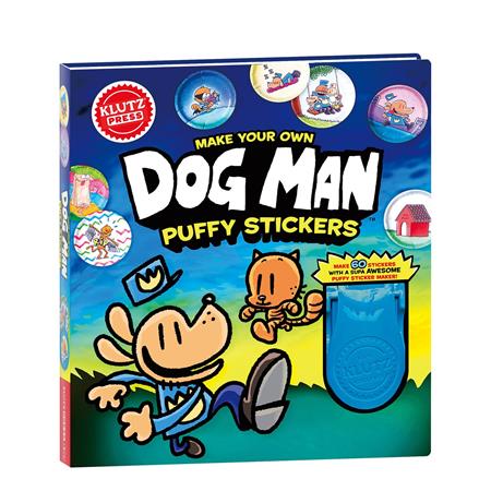 MAKE YOUR OWN DOG MAN PUFFY STICKERS HC