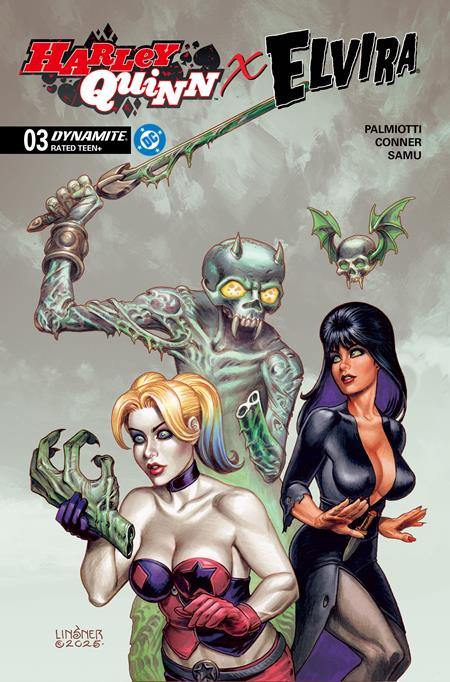 HARLEY QUINN X ELVIRA #3 CVR C JOSEPH MICHAEL LINSNER VAR