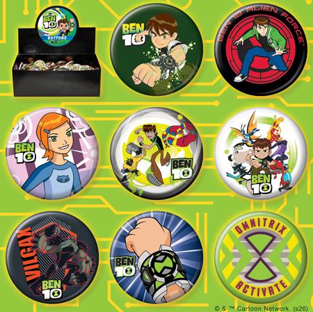 ATA-BOY BEN 10 144 PIECE BUTTON ASST (NET)