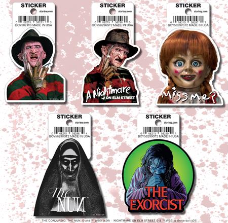 ATA-BOY HORROR MOVIES 15 STICKER PACK # 1 (NET)