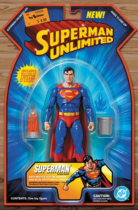 SUPERMAN UNLIMITED #20 CVR B JASON GEYER SUPERMAN WITH KANDOR ACTION (FIGURE) COMICS CARD STOCK VAR