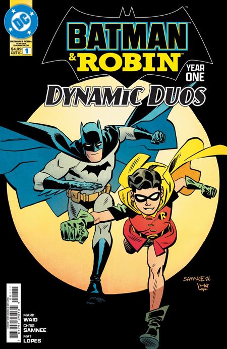 DF BATMAN & ROBIN YEAR ONE  DYNAMIC DUOS #1 SILVER SIGNATURE SERIES SIGNED BY MARK WAID