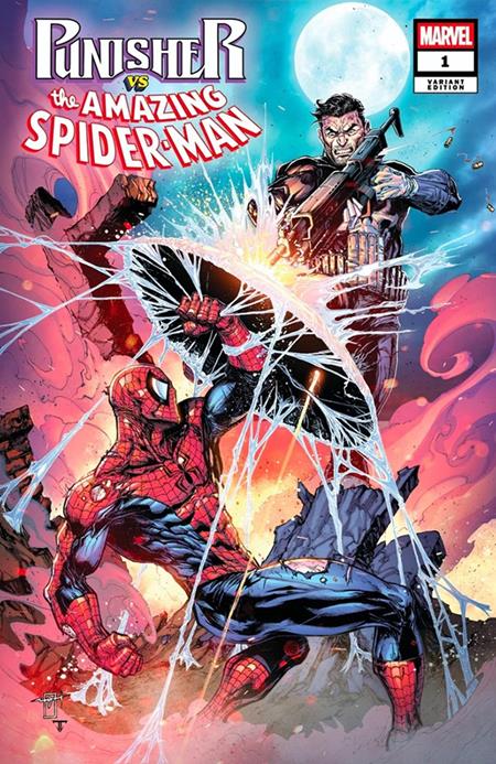 DF PUNISHER VS SPIDERMAN #1 JONATHAN URIBE COMICXPOSURE EXCLUSIVE