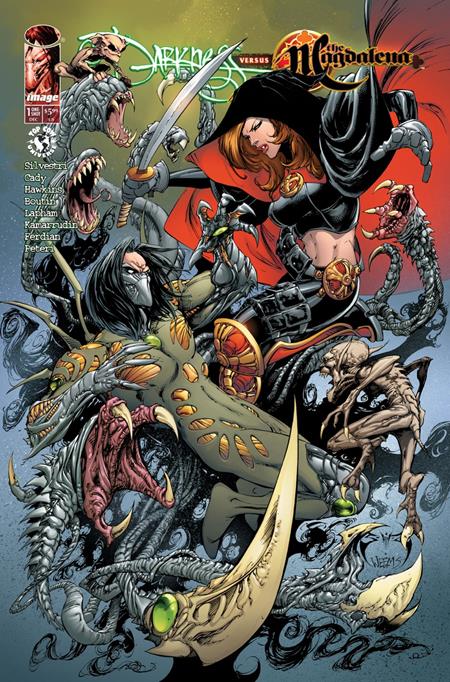 DARKNESS VS THE MAGDALENA #1 (ONE SHOT) CVR B JOE BENITEZ & RICHARD ISANOVE VAR