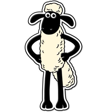 AARDMAN 50 SHAUN ENAMEL PIN BADGE