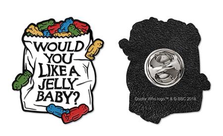 DOCTOR WHO JELLY BABY ENAMEL PIN BADGE