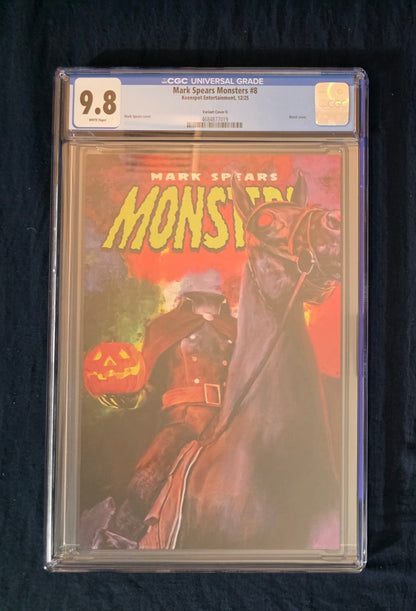 Mark Spears Monsters #8 CGC 9.8 1:1000 Metal Blind Bag Headless Horseman Variant