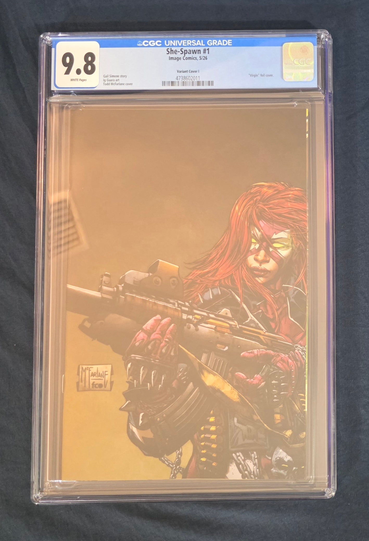 She Spawn #1 CGC 9.8 1:100 Todd McFarlane FOIL Virgin Cover I Variant Image 2026