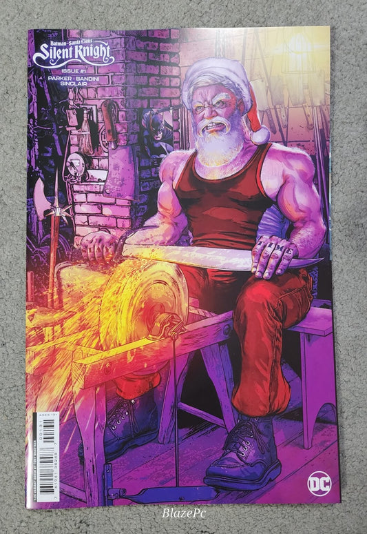 Batman Santa Claus Silent Knight #1 1:25 Shasteen Card Stock Variant DC 2023 NM