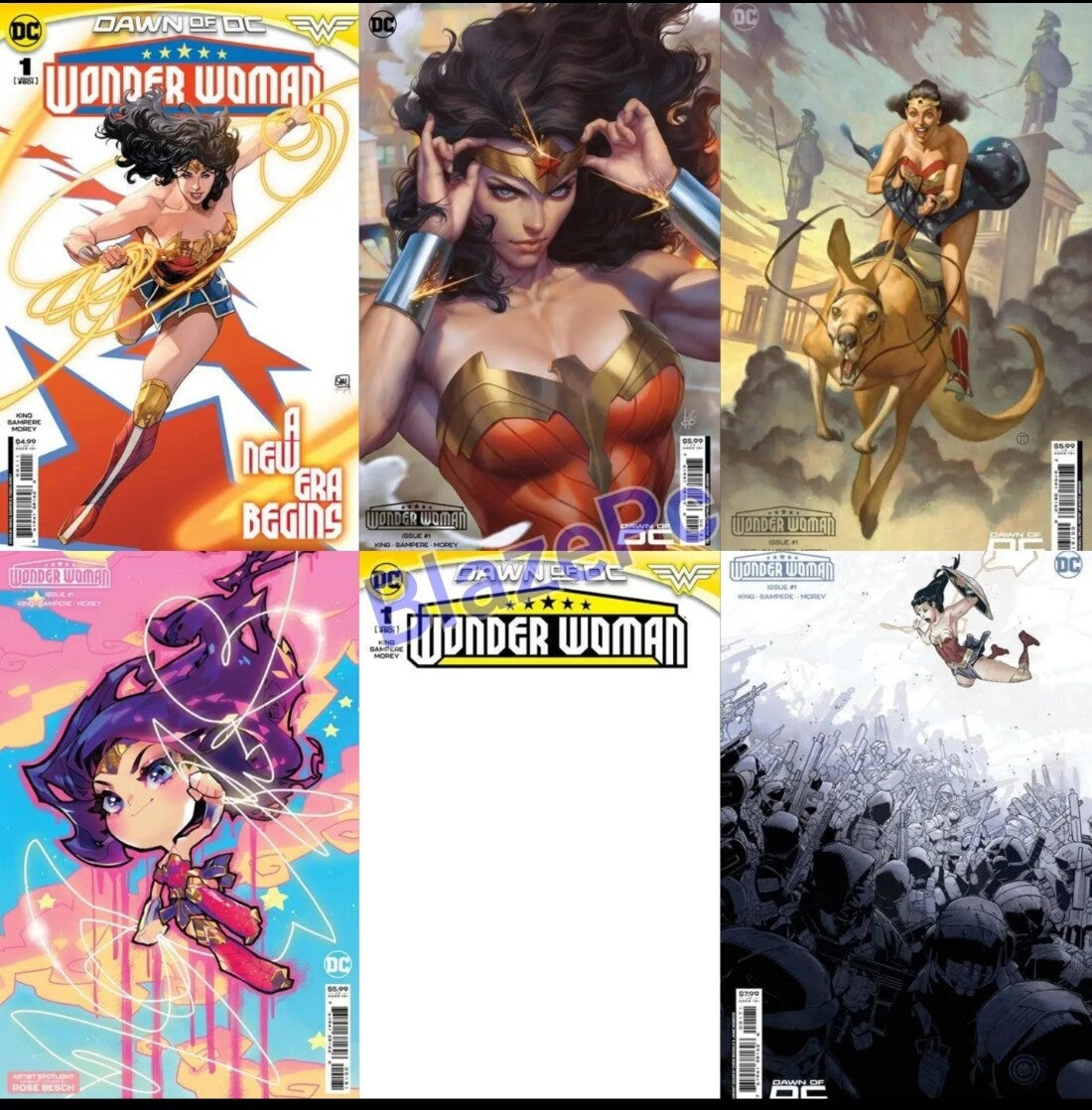Wonder Woman #1 Cover A B C D E F Variant Set or 1:25 1:50 Options Dawn of DC NM