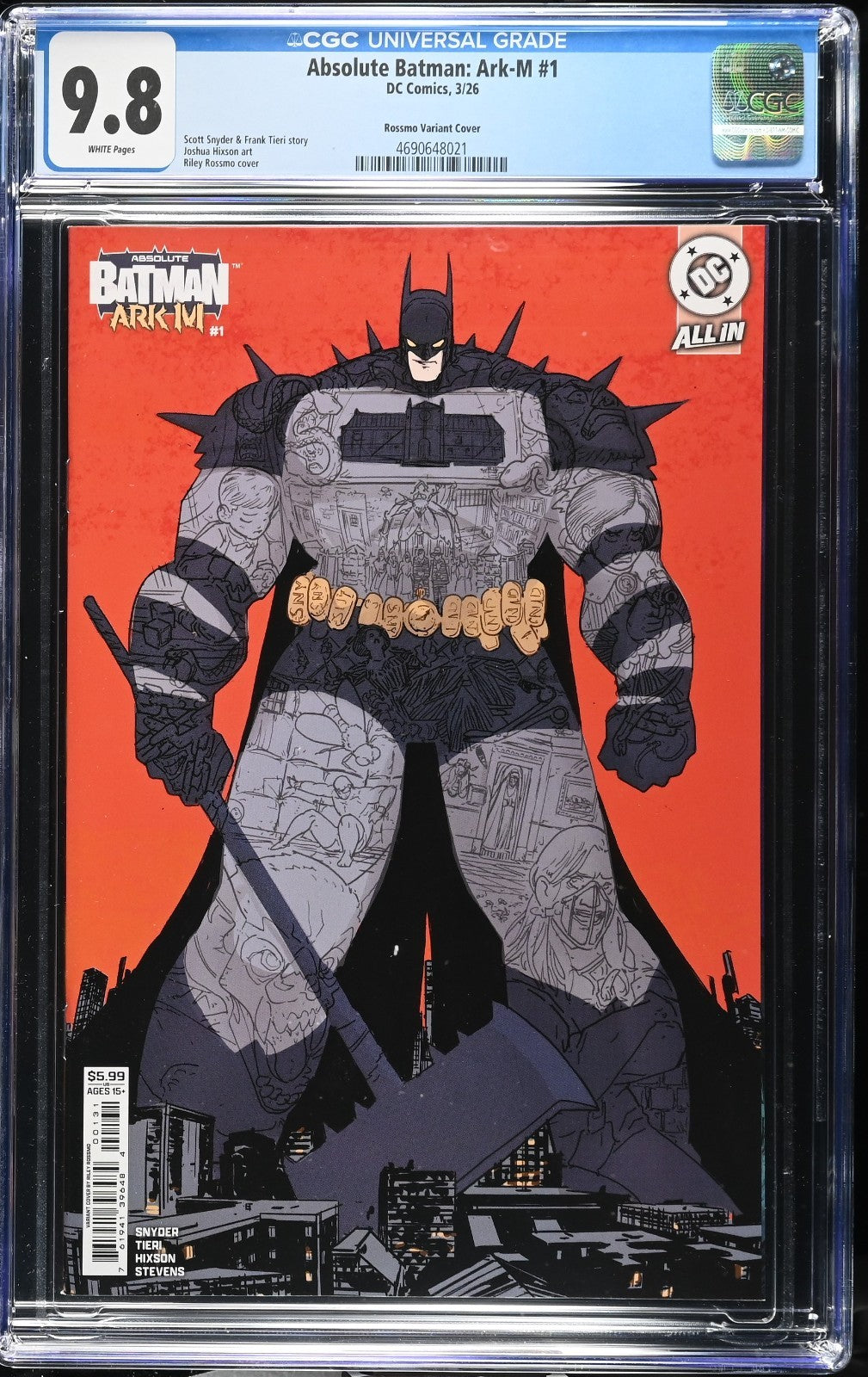 Absolute Batman Ark-M Special #1 CGC 9.8 Cover C Riley Rossmo Variant DC Comics