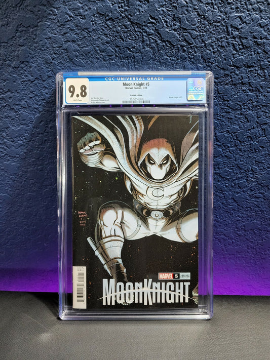 Moon Knight #5 CGC 9.8 1:25 Arthur Adams Incentive Variant MacKay Marvel 2021