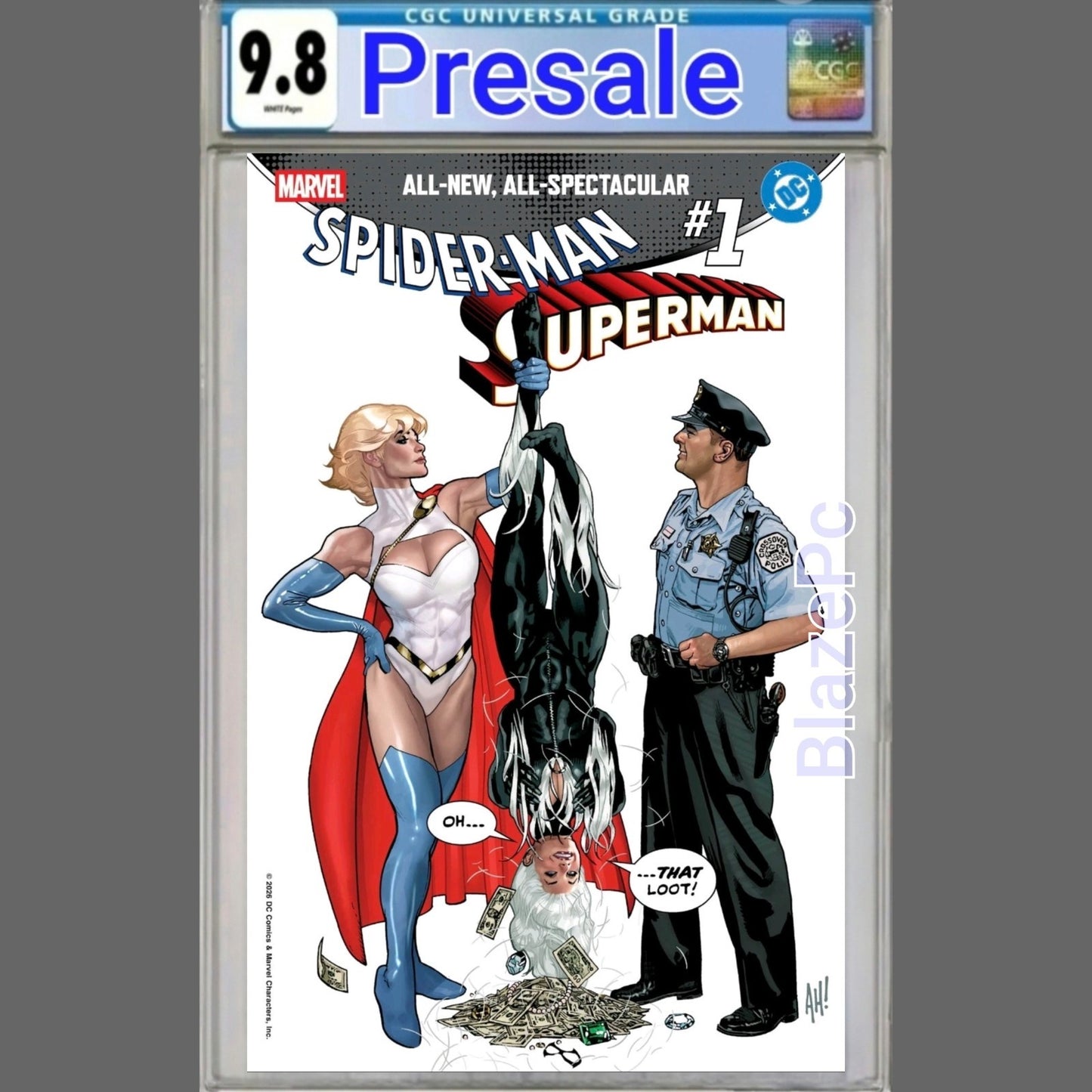 Marvel DC Spider-Man Superman #1 CGC 9.8 Adam Hughes Variant 2026 PRESALE